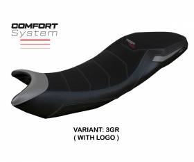 Seat saddle cover Derry Comfort System Gray GR + logo T.I. for Triumph Tiger 660 2021 > 2023