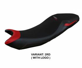 Seat saddle cover Derry Red RD + logo T.I. for Triumph Tiger 660 2021 > 2023