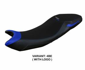 Seat saddle cover Derry Blue BE + logo T.I. for Triumph Tiger 660 2021 > 2023