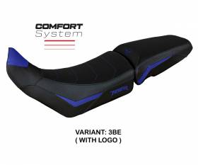 Seat saddle cover Dover Comfort System Blue BE + logo T.I. for Triumph Tiger 900 2020 > 2024