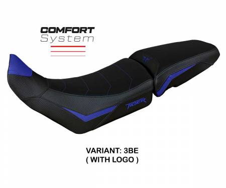 TRTI90DC-3BE-1 Seat saddle cover Dover Comfort System Blue BE + logo T.I. for Triumph Tiger 900 2020 > 2024