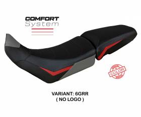 Seat saddle cover Dover Comfort System Gray - Red GRR T.I. for Triumph Tiger 900 2020 > 2024