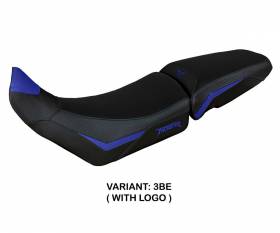Seat saddle cover Dover Blue BE + logo T.I. for Triumph Tiger 900 2020 > 2024