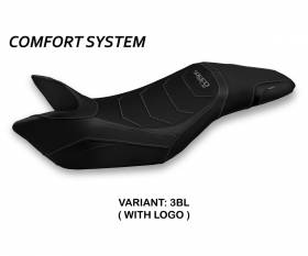 Seat saddle cover Ghibellina 1 Comfort System Black (BL) T.I. for TRIUMPH SPEED TRIPLE 2011 > 2015