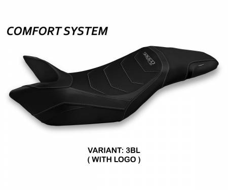 TSPT15G1-3BL-1 Seat saddle cover Ghibellina 1 Comfort System Black (BL) T.I. for TRIUMPH SPEED TRIPLE 2011 > 2015