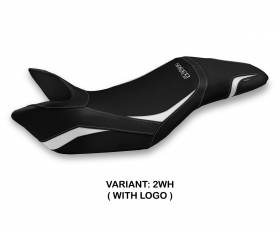 Seat saddle cover Heic 1 White (WH) T.I. for TRIUMPH SPEED TRIPLE 2011 > 2015