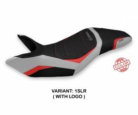 Seat saddle cover Nisko Special Color Ultragrip Silver - Red (SLR) T.I. for TRIUMPH SPEED TRIPLE 2011 > 2015