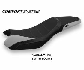 Rivestimento sella Mariposa 1 Comfort System Argento (SL) T.I. per TRIUMPH STREET TRIPLE 2013 > 2016