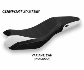 Housse de selle Mariposa 1 Comfort System Blanche (WH) T.I. pour TRIUMPH STREET TRIPLE 2013 > 2016