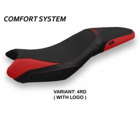 Housse de selle Mariposa 1 Comfort System Rouge (RD) T.I. pour TRIUMPH STREET TRIPLE 2013 > 2016