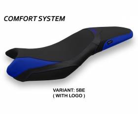 Seat saddle cover Mariposa 1 Comfort System Blue (BE) T.I. for TRIUMPH STREET TRIPLE 2013 > 2016