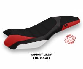 Seat saddle cover Salina Special Color Ultragrip Red - White (RDW) T.I. for TRIUMPH STREET TRIPLE 2013 > 2016