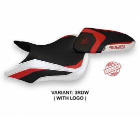Seat saddle cover Lazise Special Color Red - White (RDW) T.I. for TRIUMPH SPEED TRIPLE 2016 > 2021