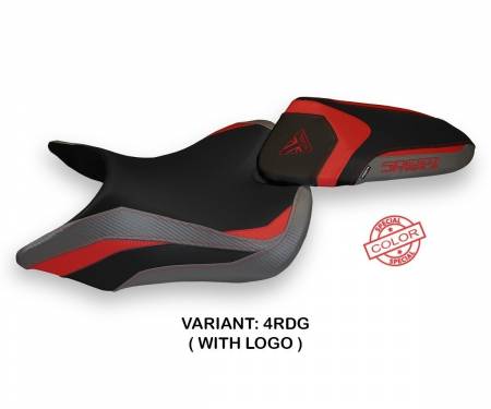 TST68LS-4RDG-1 Seat saddle cover Lazise Special Color Red - Gray (RDG) T.I. for TRIUMPH SPEED TRIPLE 2016 > 2021