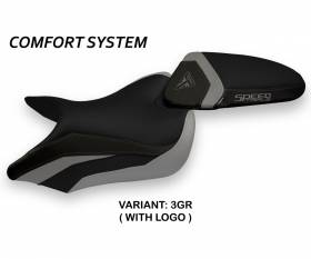 Seat saddle cover Maglie 1 Comfort System Gray (GR) T.I. for TRIUMPH SPEED TRIPLE 2016 > 2021
