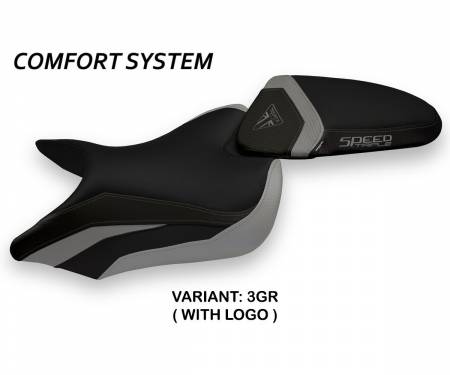 TST68M1-3GR-1 Seat saddle cover Maglie 1 Comfort System Gray (GR) T.I. for TRIUMPH SPEED TRIPLE 2016 > 2021