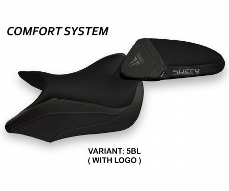 TST68M1-5BL-1 Seat saddle cover Maglie 1 Comfort System Black (BL) T.I. for TRIUMPH SPEED TRIPLE 2016 > 2021