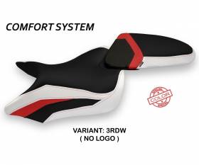 Seat saddle cover Maglie Special Color Comfort System Red - White (RDW) T.I. for TRIUMPH SPEED TRIPLE 2016 > 2021