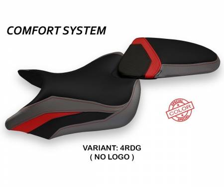 TST68MS-4RDG-4 Seat saddle cover Maglie Special Color Comfort System Red - Gray (RDG) T.I. for TRIUMPH SPEED TRIPLE 2016 > 2021