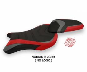 Housse de selle Avane Special Color Ultragrip Gris - Rouge (GRR) T.I. pour TRIUMPH STREET TRIPLE 2017 > 2022