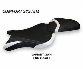 Seat saddle cover Molina 1 Comfort System White (WH) T.I. for TRIUMPH STREET TRIPLE 2017 > 2022