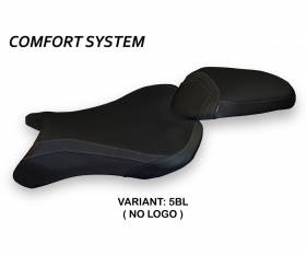 Seat saddle cover Molina 1 Comfort System Black (BL) T.I. for TRIUMPH STREET TRIPLE 2017 > 2022