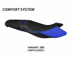 Housse de selle Morris 1 Comfort System Bleu (BE) T.I. pour TRIUMPH STREET TRIPLE 2007 > 2012