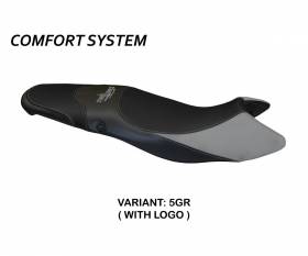 Seat saddle cover Morris 1 Comfort System Gray (GR) T.I. for TRIUMPH STREET TRIPLE 2007 > 2012