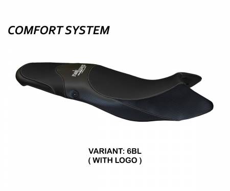 TSTM1C-6BL-1 Housse de selle Morris 1 Comfort System Noir (BL) T.I. pour TRIUMPH STREET TRIPLE 2007 > 2012