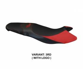 Seat saddle cover Morris 1 Red (RD) T.I. for TRIUMPH STREET TRIPLE 2007 > 2012