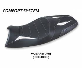 Seat saddle cover Jorge Comfort System White (WH) T.I. for TRIUMPH SPEED TRIPLE 2005 > 2010