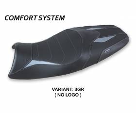 Seat saddle cover Jorge Comfort System Gray (GR) T.I. for TRIUMPH SPEED TRIPLE 2005 > 2010