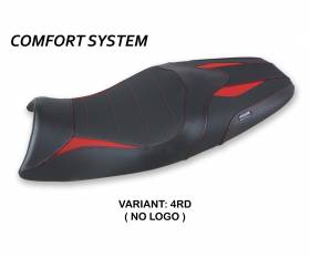 Seat saddle cover Jorge Comfort System Red (RD) T.I. for TRIUMPH SPEED TRIPLE 2005 > 2010