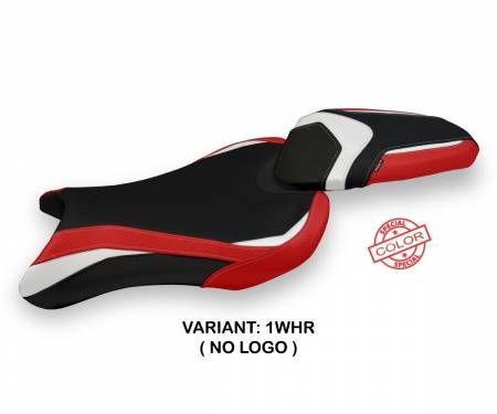 TSTSSC-1WHR-4 Seat saddle cover Sarzana Special Color White - Red (WHR) T.I. for TRIUMPH STREET TRIPLE 2017 > 2022
