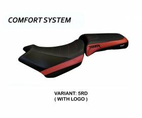 Housse de selle Venezia 1 Comfort System Rouge (RD) T.I. pour TRIUMPH TIGER 1200 2018 > 2021