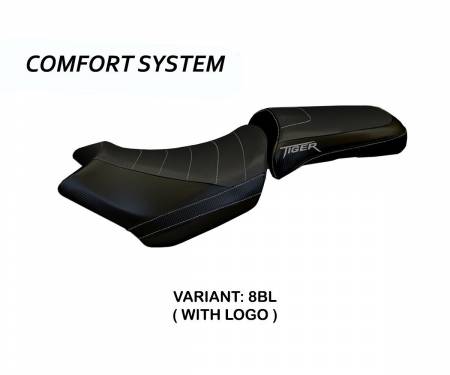 TT1EV1C-8BL-3 Housse de selle Venezia 1 Comfort System Noir (BL) T.I. pour TRIUMPH TIGER 1200 2018 > 2021