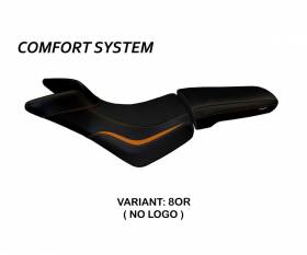 Seat saddle cover Noale comfort system Orange OR T.I. for Triumph Tiger 800 / XC 2010 > 2020