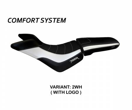 TT8XCPC-2WH-3 Seat saddle cover Padova Comfort System White (WH) T.I. for TRIUMPH TIGER 800 / XC 2010 > 2020