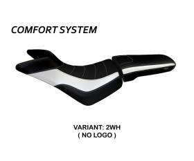 Seat saddle cover Padova Comfort System White (WH) T.I. for TRIUMPH TIGER 800 / XC 2010 > 2020