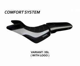 Seat saddle cover Padova Comfort System Silver (SL) T.I. for TRIUMPH TIGER 800 / XC 2010 > 2020
