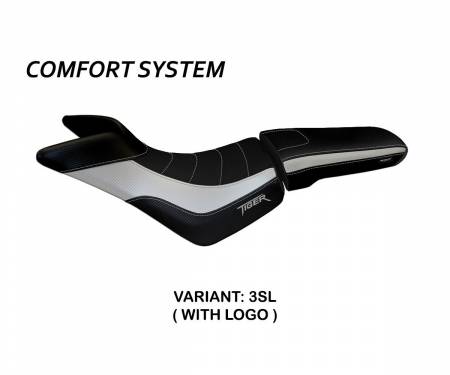 TT8XCPC-3SL-3 Seat saddle cover Padova Comfort System Silver (SL) T.I. for TRIUMPH TIGER 800 / XC 2010 > 2020
