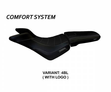 TT8XCPC-4BL-3 Seat saddle cover Padova Comfort System Black (BL) T.I. for TRIUMPH TIGER 800 / XC 2010 > 2020
