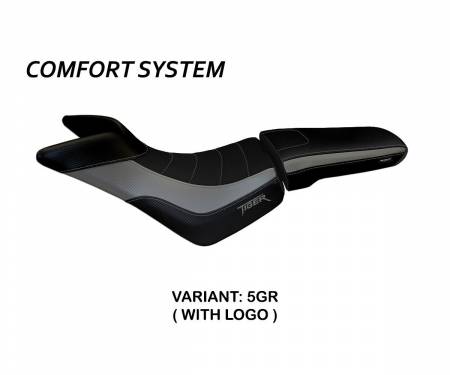 TT8XCPC-5GR-3 Seat saddle cover Padova Comfort System Gray (GR) T.I. for TRIUMPH TIGER 800 / XC 2010 > 2020