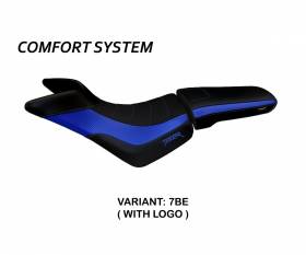 Seat saddle cover Padova Comfort System Blue (BE) T.I. for TRIUMPH TIGER 800 / XC 2010 > 2020