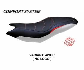 Seat saddle cover Espera Comfort System White - Red (WHR) T.I. for TRIUMPH TRIDENT 660 2021 > 2022