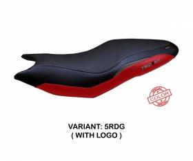 Seat saddle cover Gines Red - Gray (RDG) T.I. for TRIUMPH TRIDENT 660 2021 > 2022