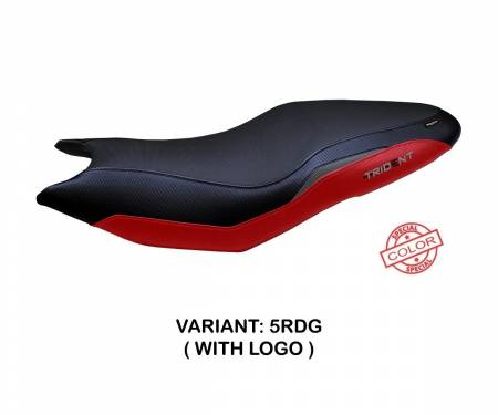 TTRD66G-5RDG-1 Seat saddle cover Gines Red - Gray (RDG) T.I. for TRIUMPH TRIDENT 660 2021 > 2022