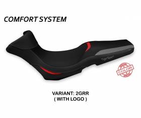 Rivestimento sella Gergei Special Color Comfort System Grigio - Rosso (GRR) T.I. per TRIUMPH TIGER 1050 SPORT 2013 > 2020