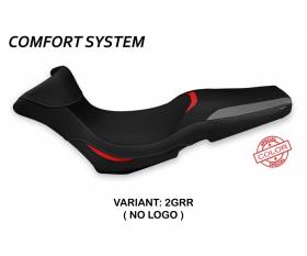 Housse de selle Gergei Special Color Comfort System Gris - Rouge (GRR) T.I. pour TRIUMPH TIGER 1050 SPORT 2013 > 2020