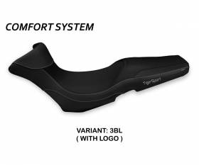 Housse de selle Gergei Comfort System Noir (BL) T.I. pour TRIUMPH TIGER 1050 SPORT 2013 > 2020